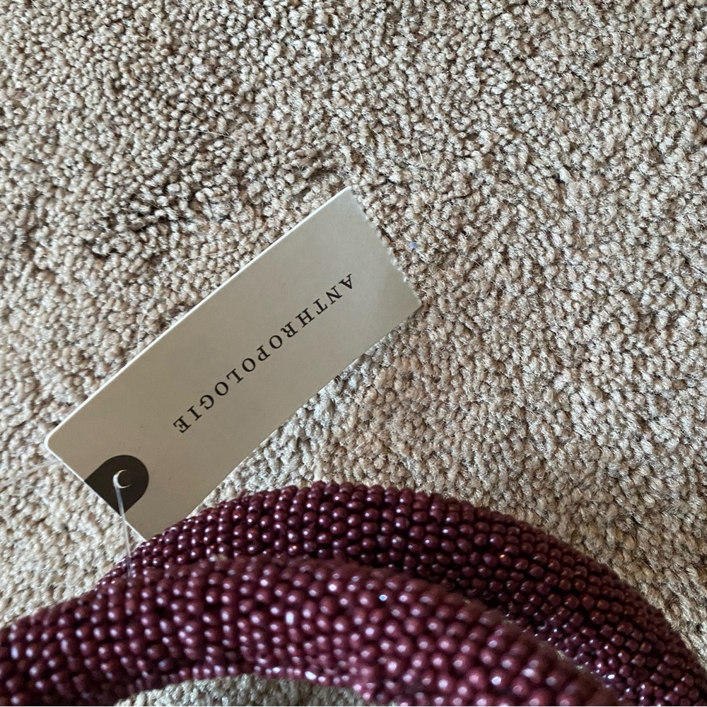 NEW! Anthropology beaded satchel/purse - Picture 8 of 10